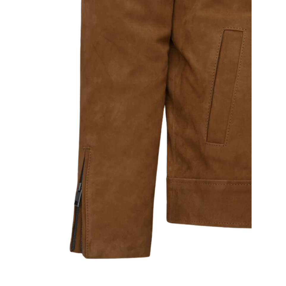 Mens Vintage Brown Suede Jacket 2 Mens Vintage Brown Suede Jacket - Image 2