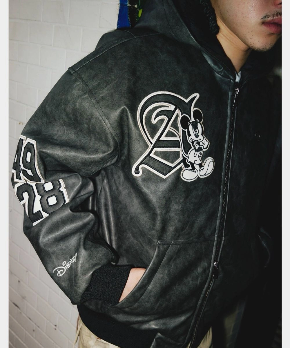 Adidas Disney Mickey Mouse Dreams Black Jacket 2 Adidas Disney Mickey Mouse Dreams Black Jacket - Image 2