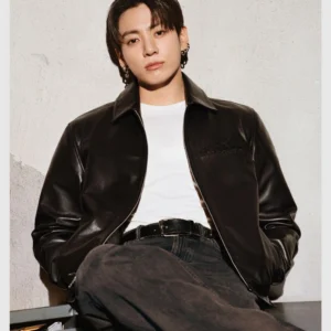 Calvin Klein Jungkook Leather Jacket