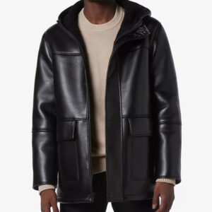 Men’s Donohue Faux Leather Parka Jacket
