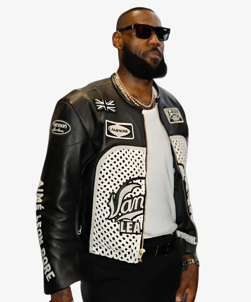 Vanson Lakers Lebron James Aime Leon Career 40k Leather Jacket 11 Vanson Lakers Lebron James Aime Leon Career 40k Leather Jacket - Image 11