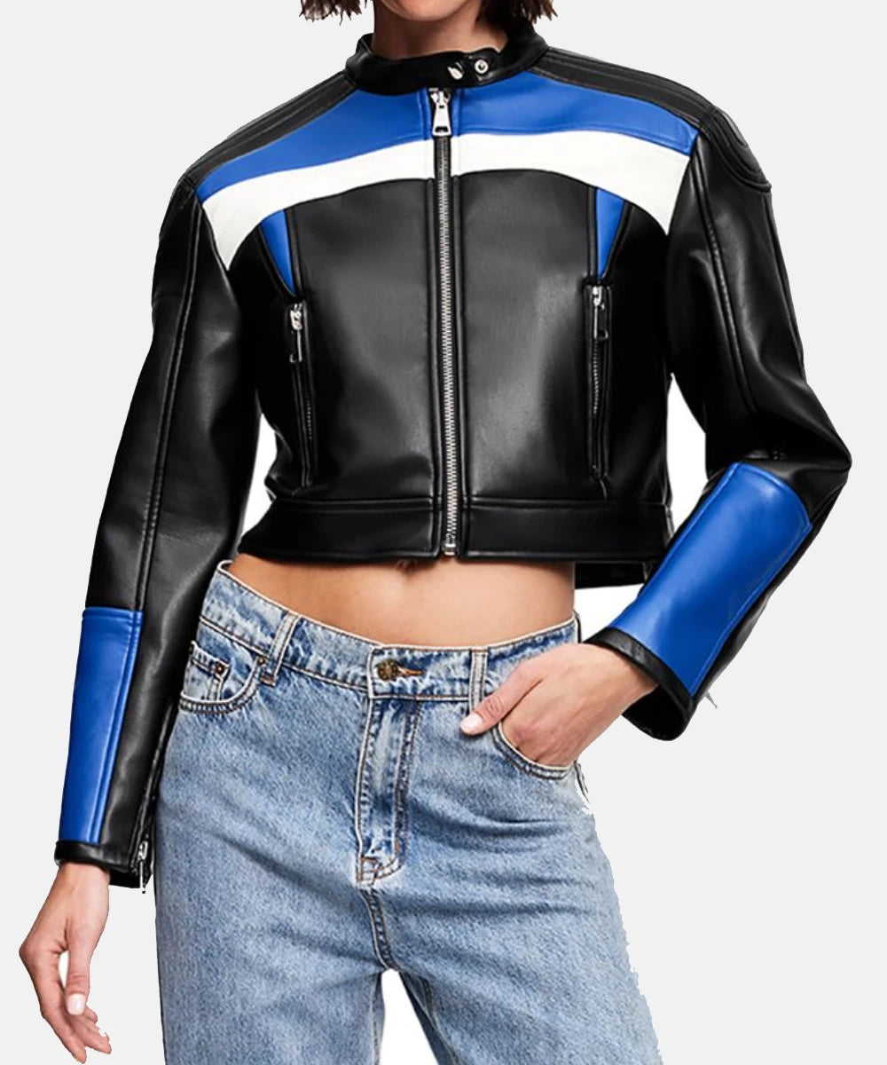 Lioness Crop Leather Jacket 5 Lioness Crop Leather Jacket - Image 5