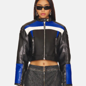 Lioness Crop Leather Jacket