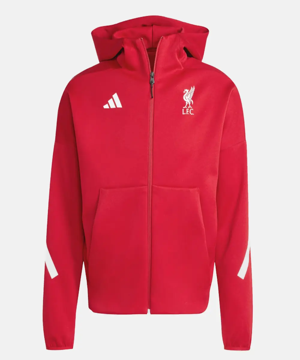 Liverpool FC Adidas Z.N.E. Anthem Hooded Jacket 1 Liverpool FC Adidas Z.N.E. Anthem Hooded Jacket