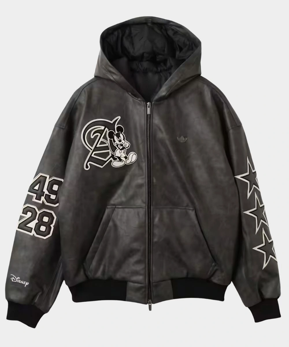 Adidas Disney Mickey Mouse Dreams Black Jacket 1 Adidas Disney Mickey Mouse Dreams Black Jacket