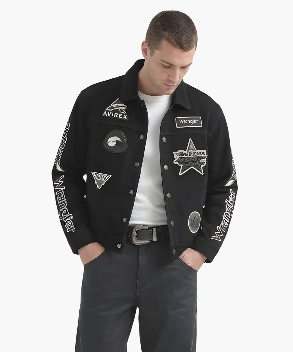 Men’s Wrangler x AVIREX Suede Trucker Jacket 2 Men’s Wrangler x AVIREX Suede Trucker Jacket - Image 2