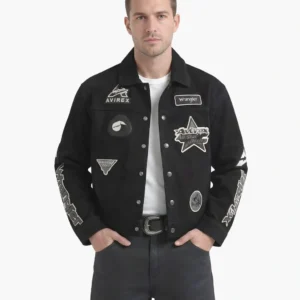 Men’s Wrangler x AVIREX Suede Trucker Jacket