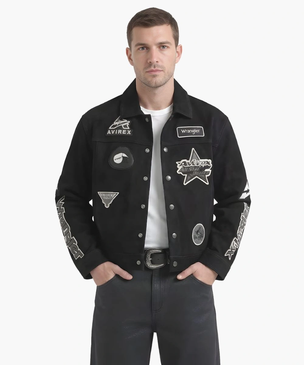 Men’s Wrangler x AVIREX Suede Trucker Jacket 1 Men’s Wrangler x AVIREX Suede Trucker Jacket