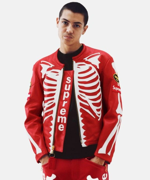 Supreme Vanson Leather Bones Red Jacket 1 Supreme Vanson Leather Bones Red Jacket