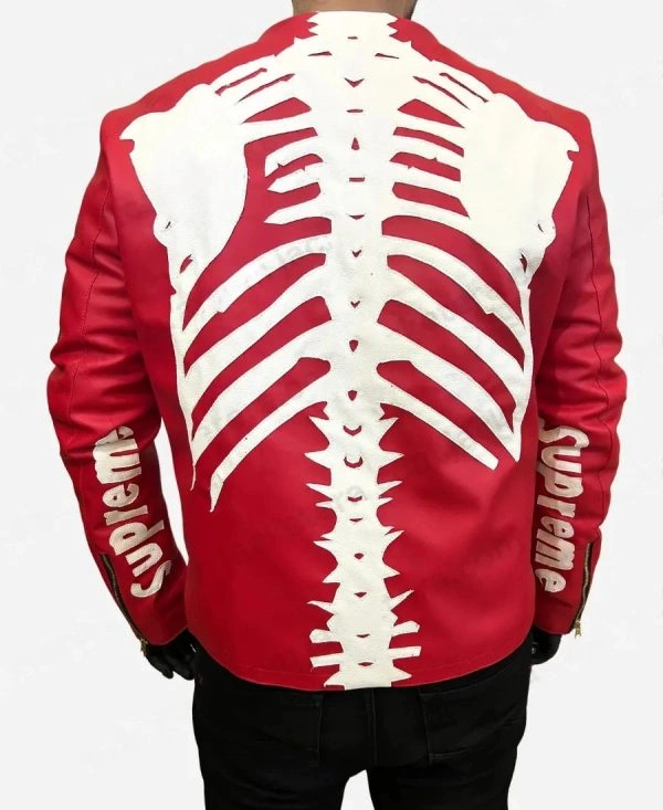 Supreme Vanson Leather Bones Red Jacket 2 Supreme Vanson Leather Bones Red Jacket - Image 2