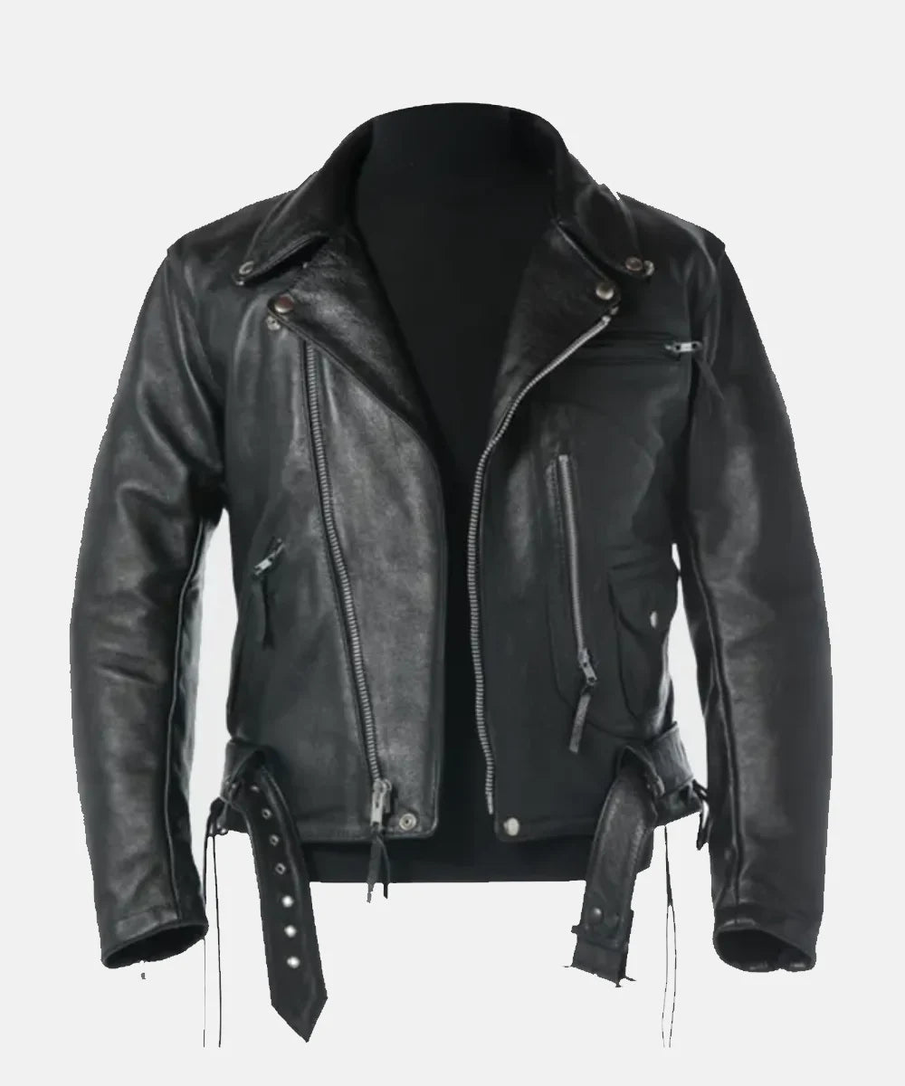 Terminator 2 Black Leather Jacket 1 Terminator 2 Black Leather Jacket