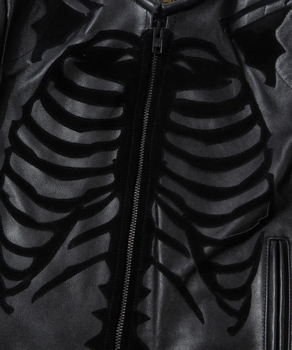 Vanson Bones Flat-Track All Black Leather Jacket 4 Vanson Bones Flat-Track All Black Leather Jacket - Image 4