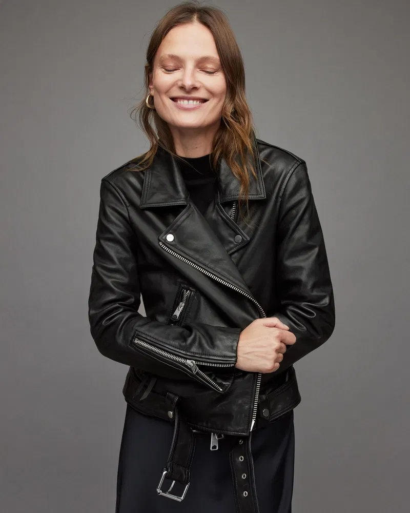 Women leather jacket