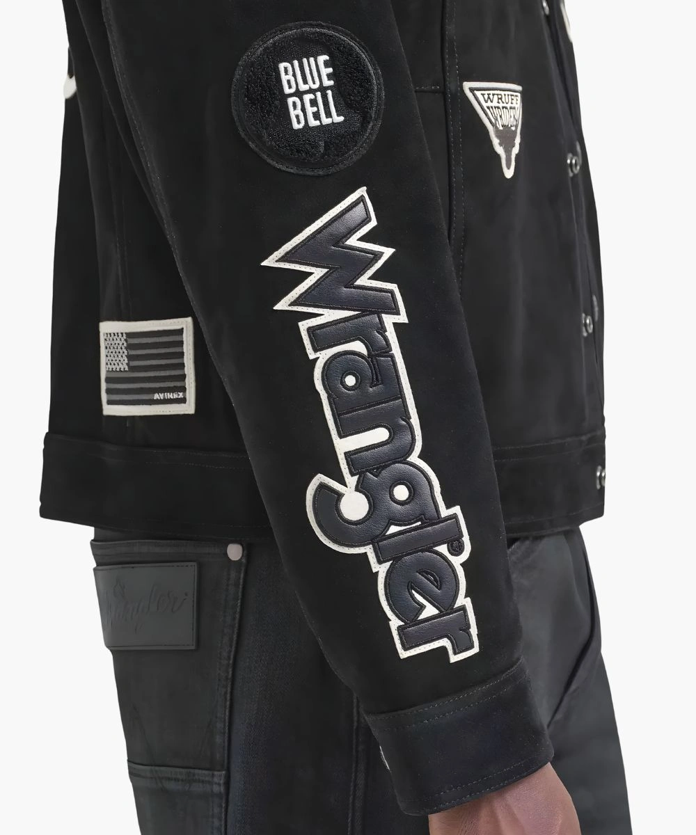 Men’s Wrangler x AVIREX Suede Trucker Jacket 4 Men’s Wrangler x AVIREX Suede Trucker Jacket - Image 4